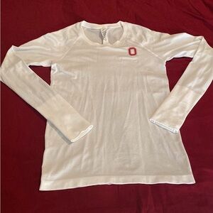 Womens Lululemon Ohio State Buckeyes Long Sleeve Shirt Swiftly 2.0 sz 8 NEW